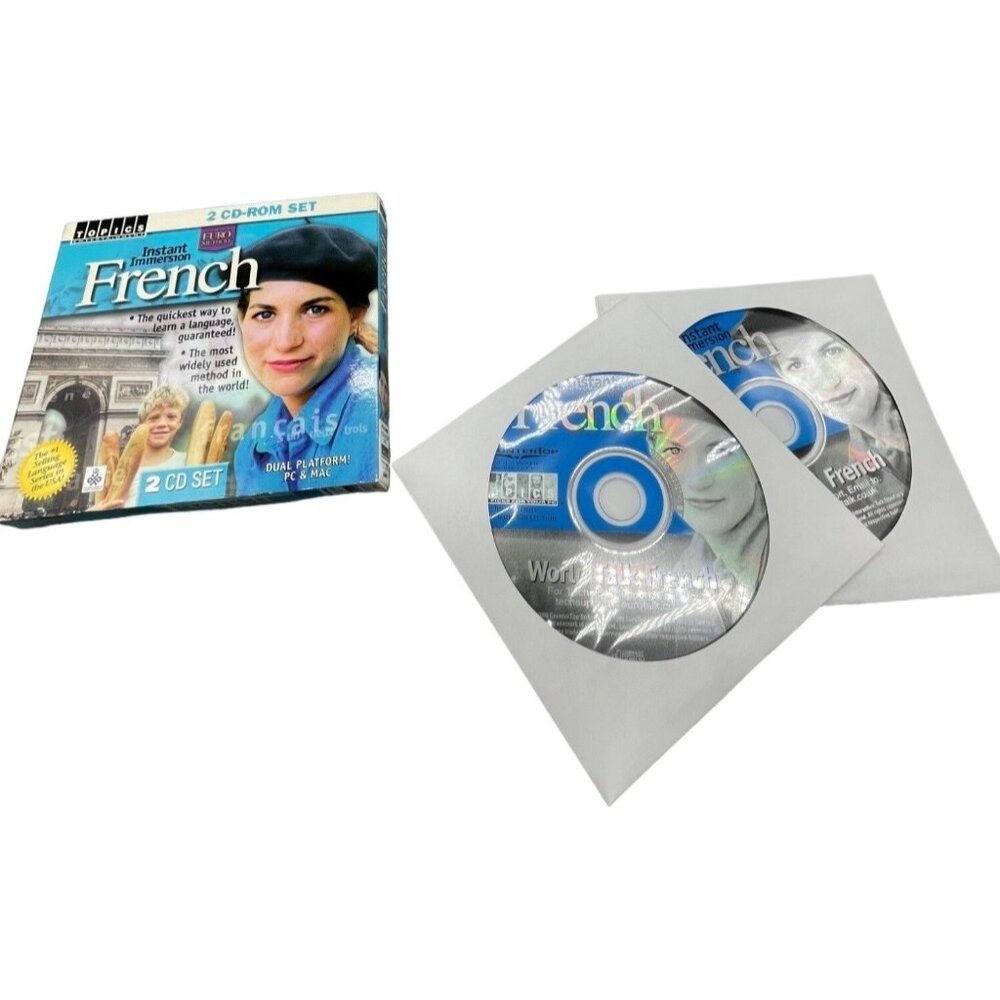 instant immersion French cd rom pc & mac set of 2 cd set 2001 topice enter. READ